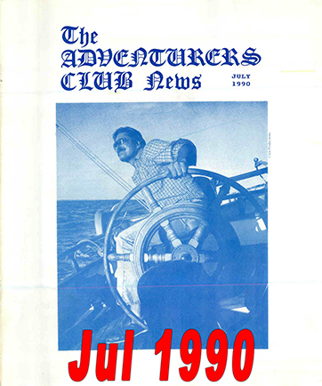 July 1990 Adventurers Club News Cover